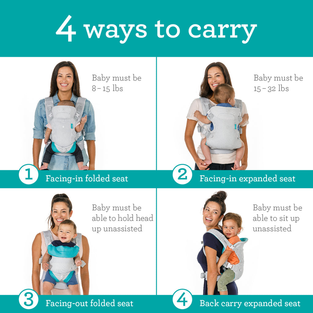 Infantino - Flip 4-in-1 Light & Airy Convertible Carrier
