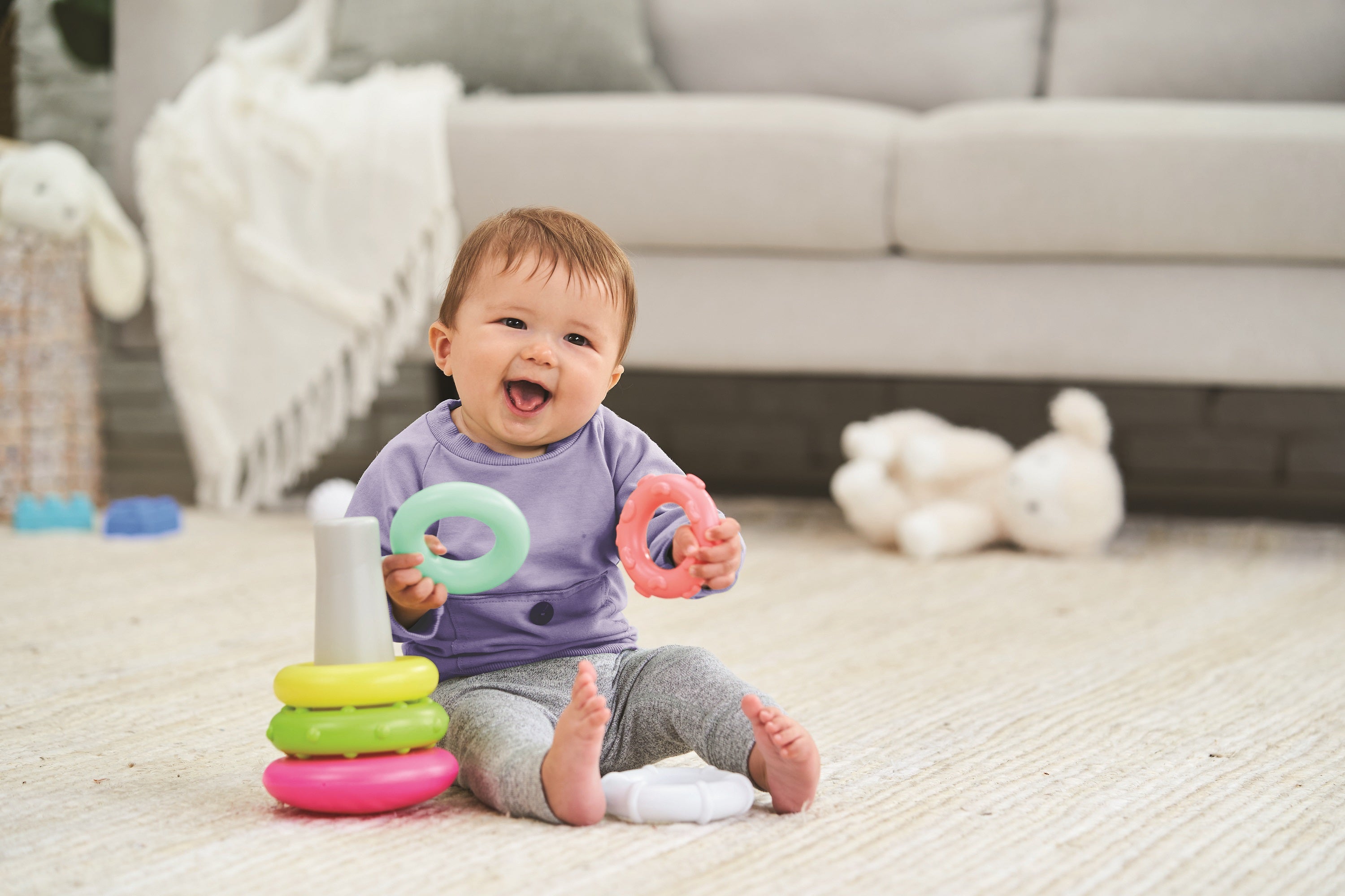 Infantino - Rock N Rings - Pink