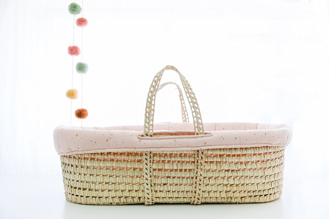 Gloop! Moses Basket Pink Sparkle (0-6 months)
