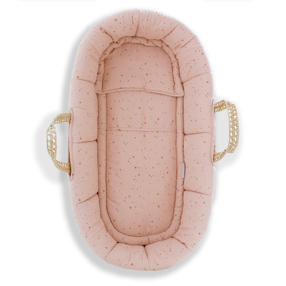 Gloop! Moses Basket Pink Sparkle (0-6 months)