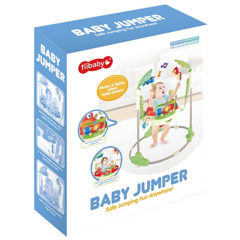Baby Jumper Forest (White/Green)