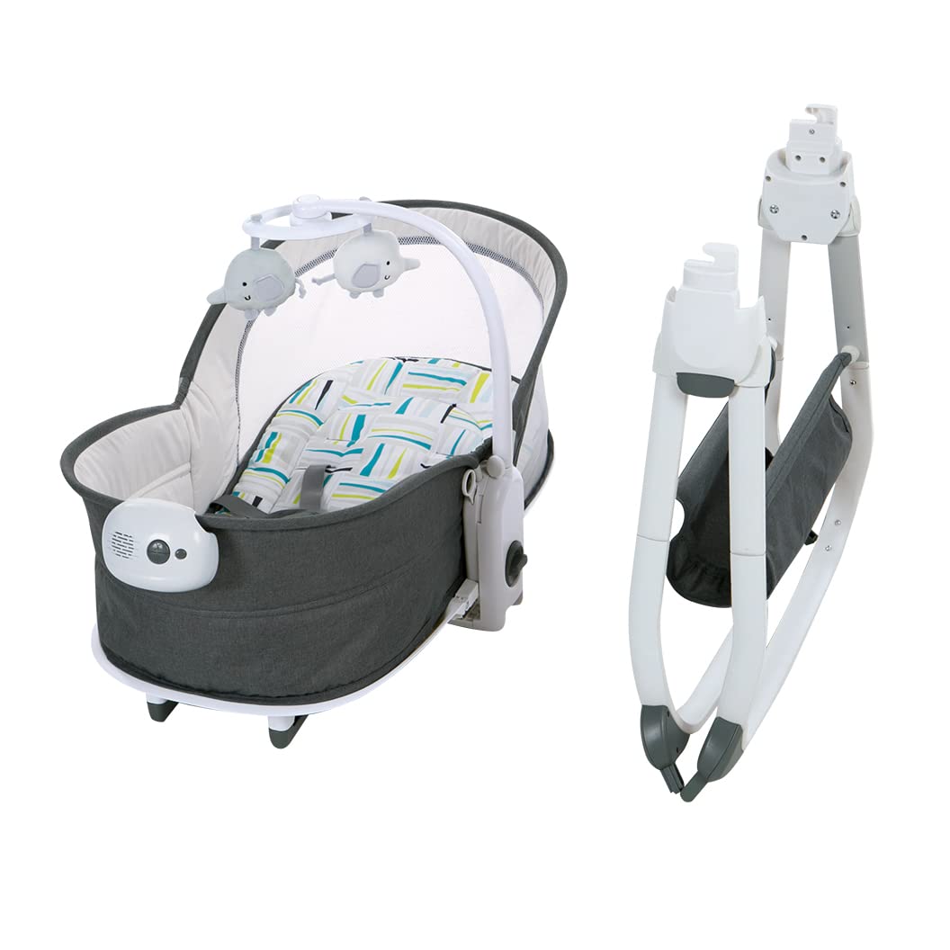 6 in 1 Deluxe Multi Functional Bassinet Blue Stripes