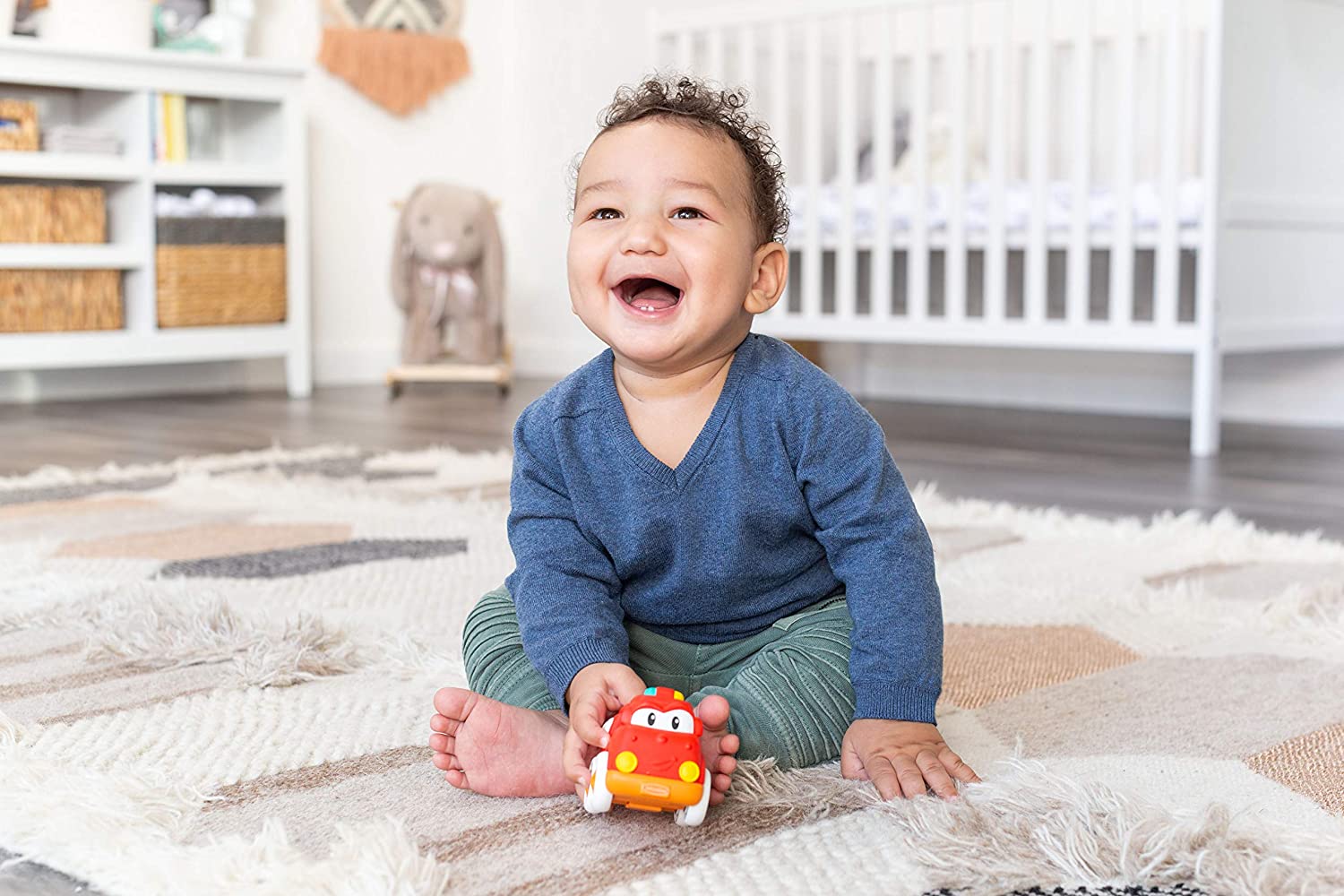 Infantino - Grip & Roll Soft Wheels - Fire Engine