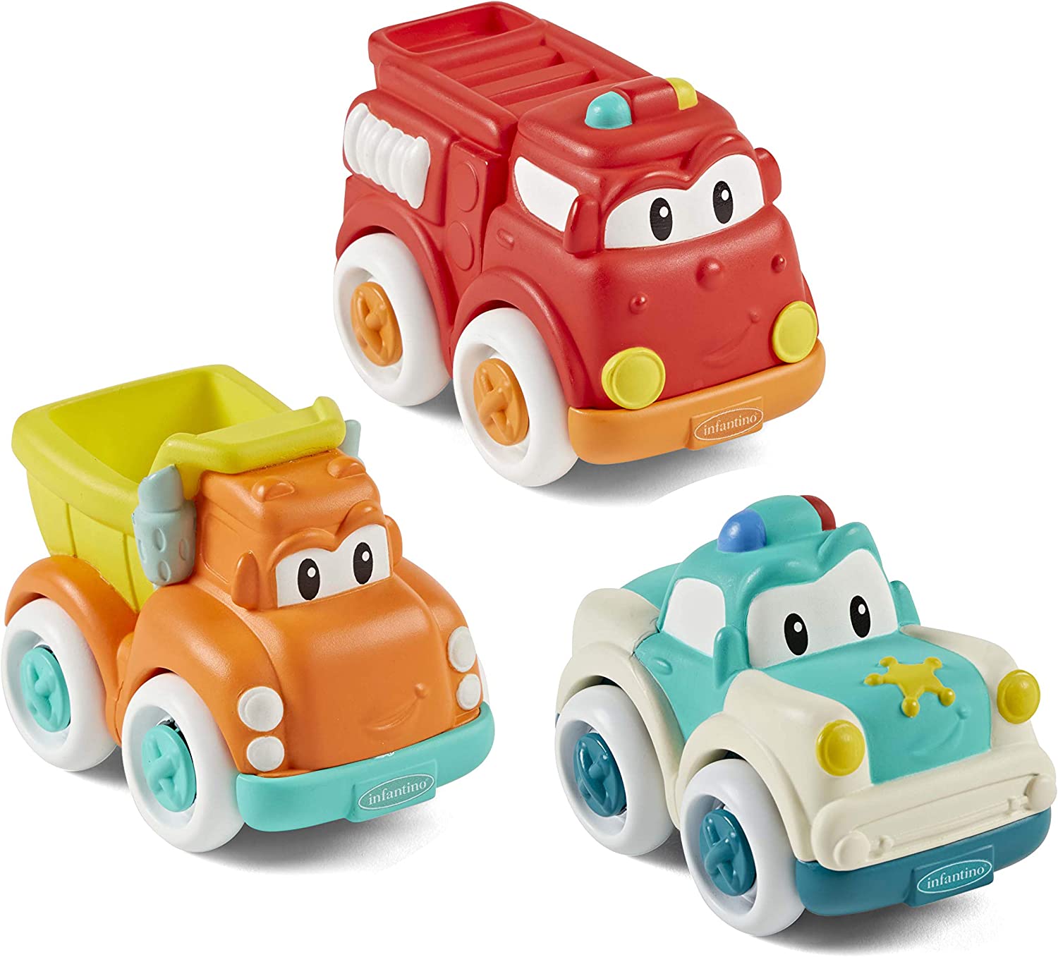 Infantino - Grip & Roll Soft Wheels - Dump Truck