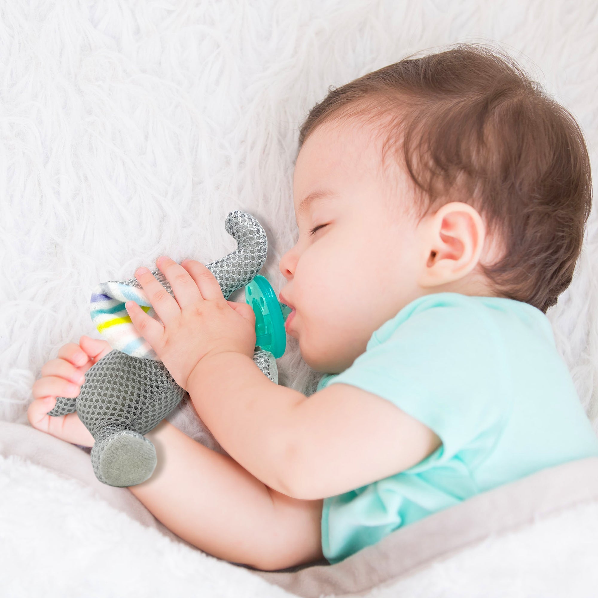 Baby Works - Pacifier Plush Holder (Elly The Elephant)