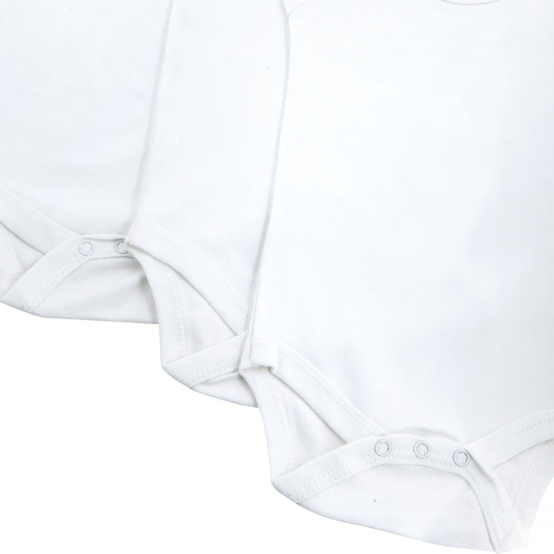 Baby Bodysuit Set White - 3pcs (12-18m S/L)