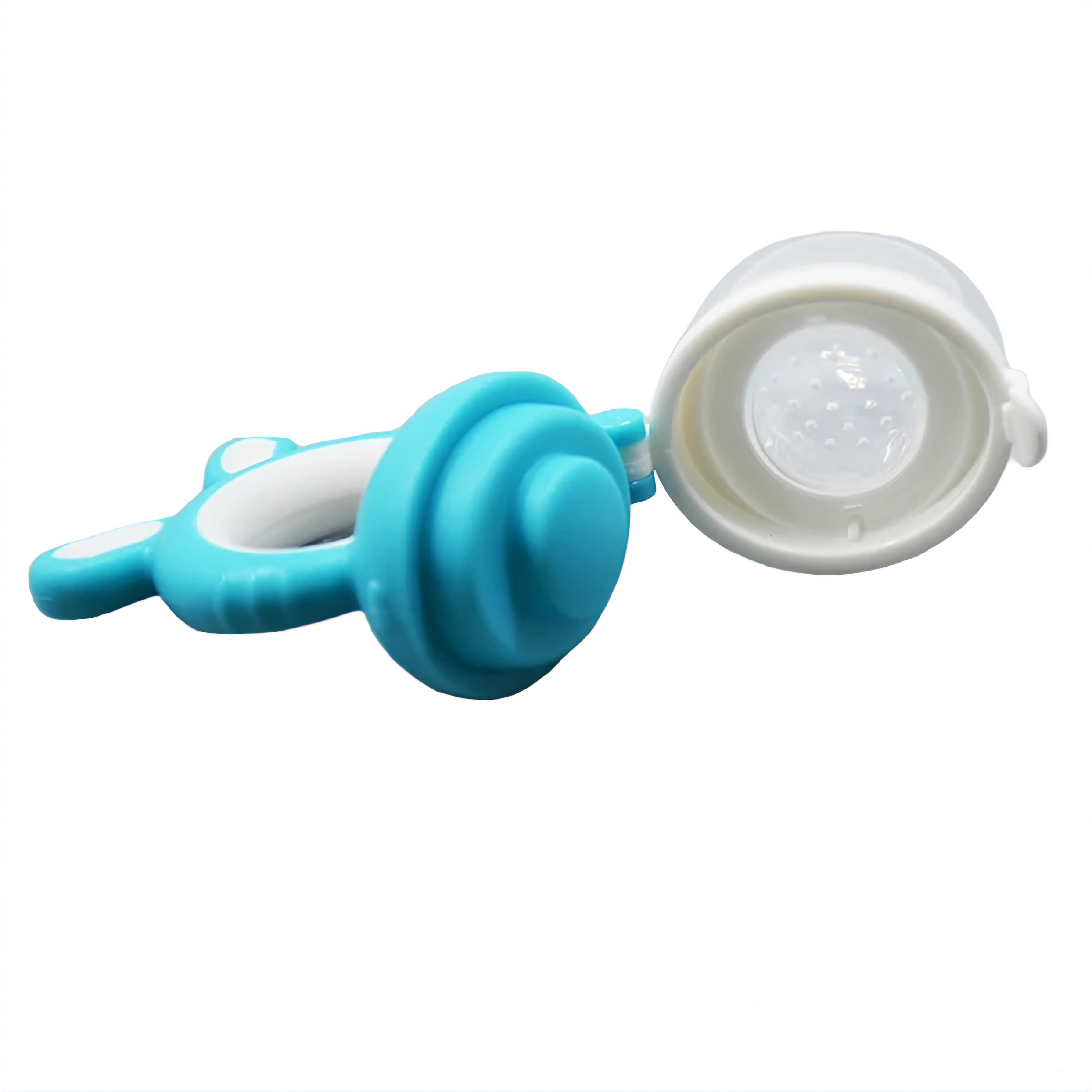 Bear Baby Fresh Food Feeder Pacifier Silicone - Blue/Pink/Purple