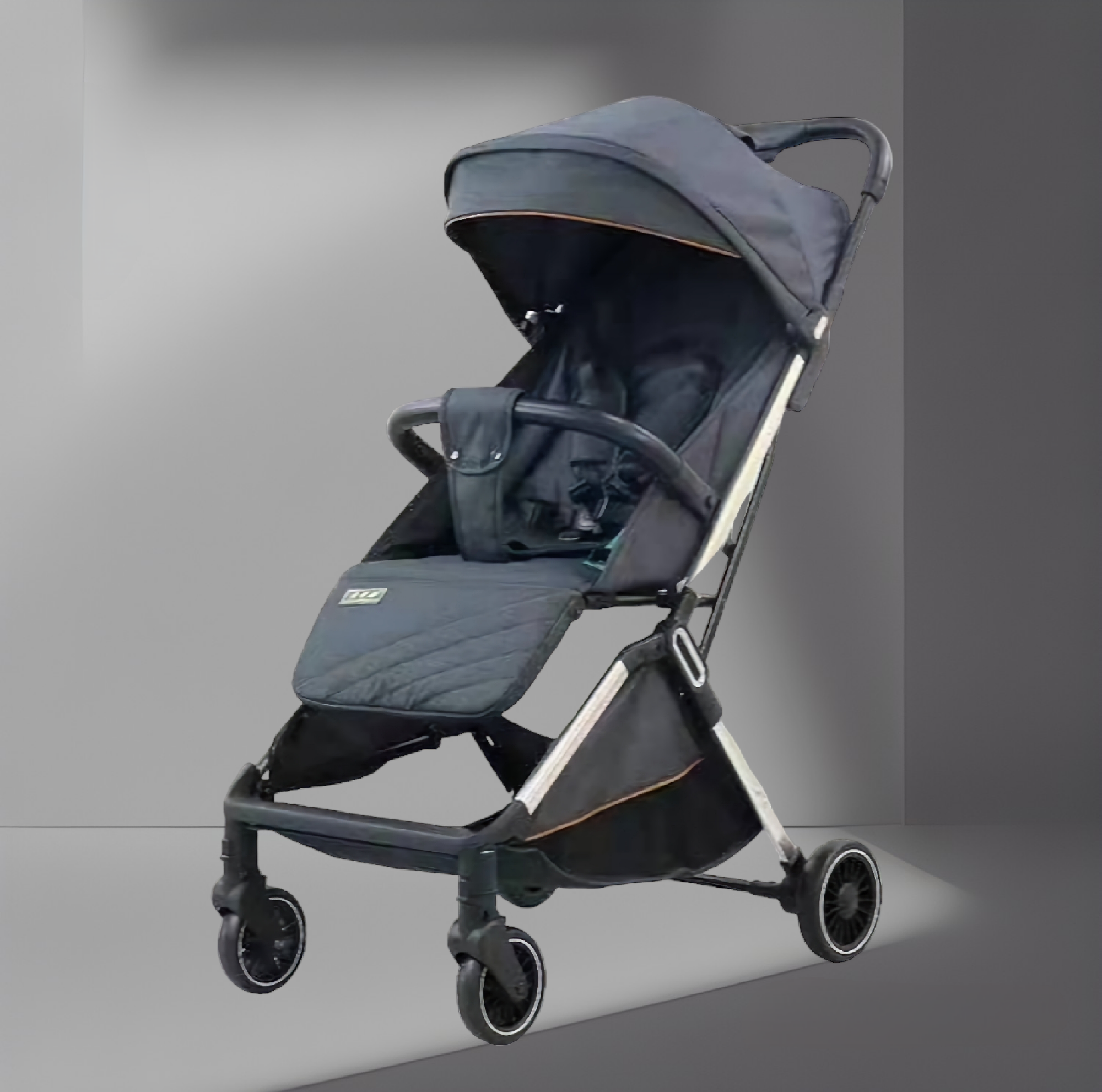 SDB Baby Autofold Cabin Stroller with Canopy - Grey
