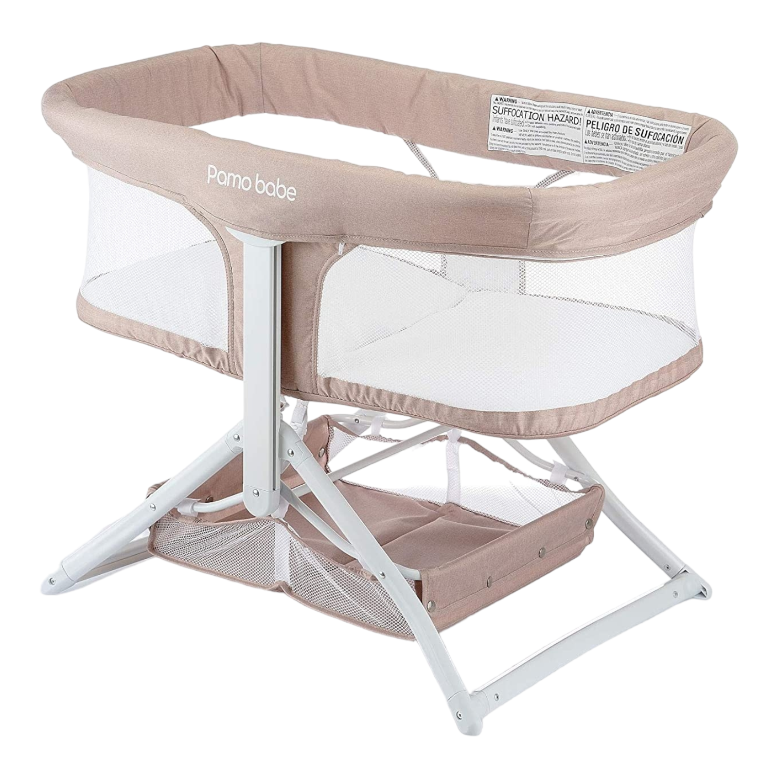 (Pamo Babe) 2in1 Foldable Bassinet - Pink