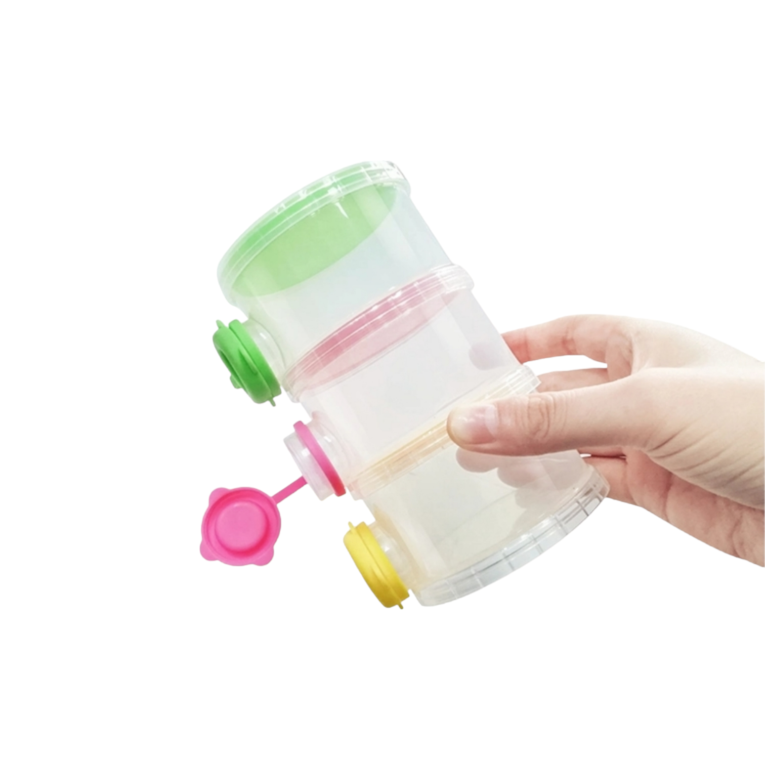 Baby Milk Powder Storage Bottle Box - 3 Layers