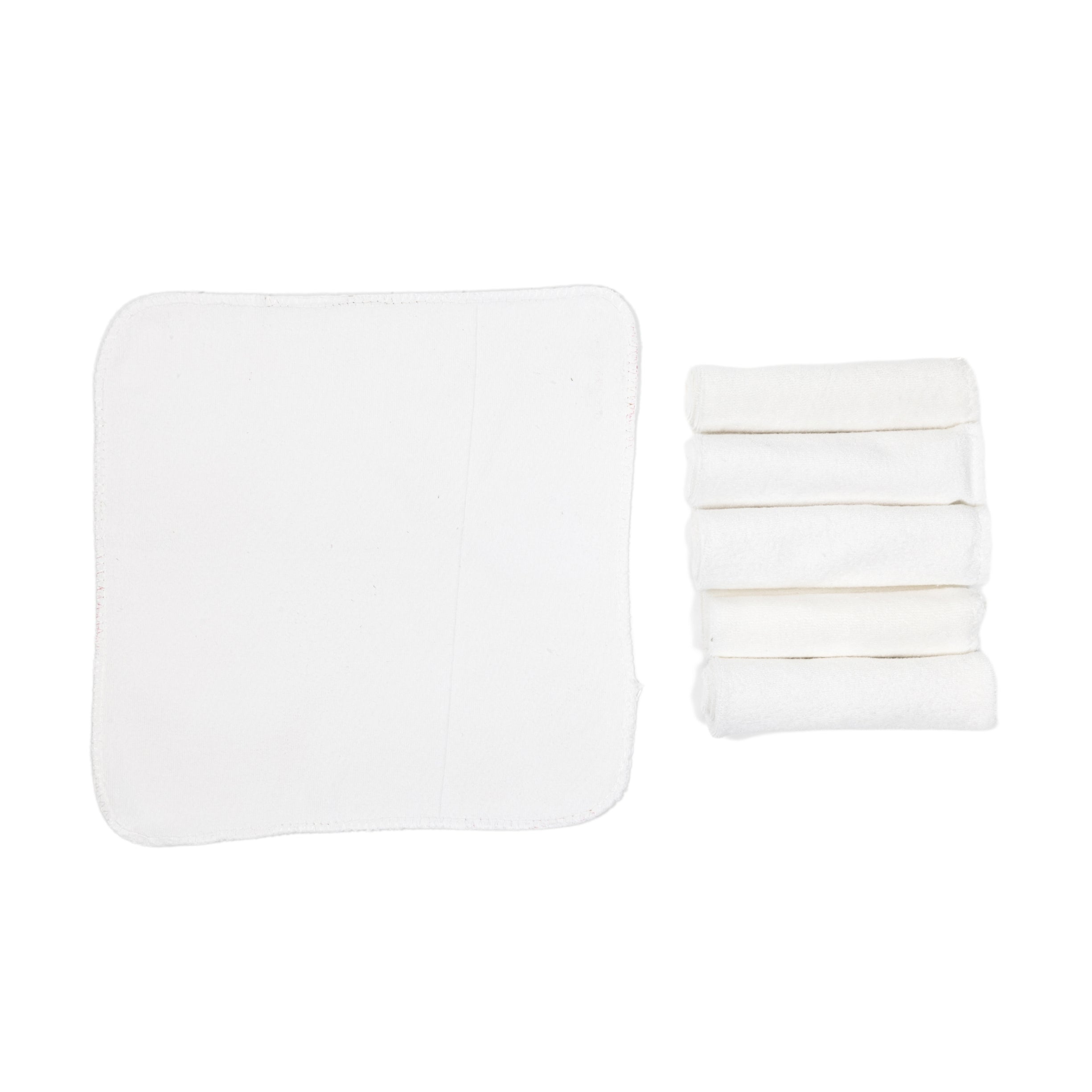Baby Wash Cloth - Face Towel White Pack 6pcs