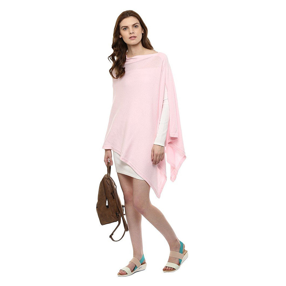 Pluchi- Knitted Fashion/ Maternity Poncho-Rosette