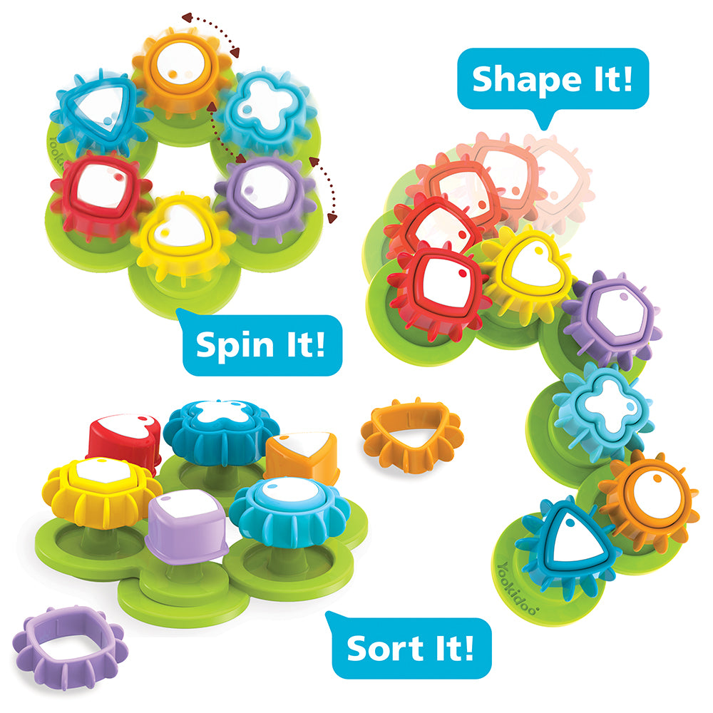 Yookidoo - Shape 'N’ Spin Gear Sorter