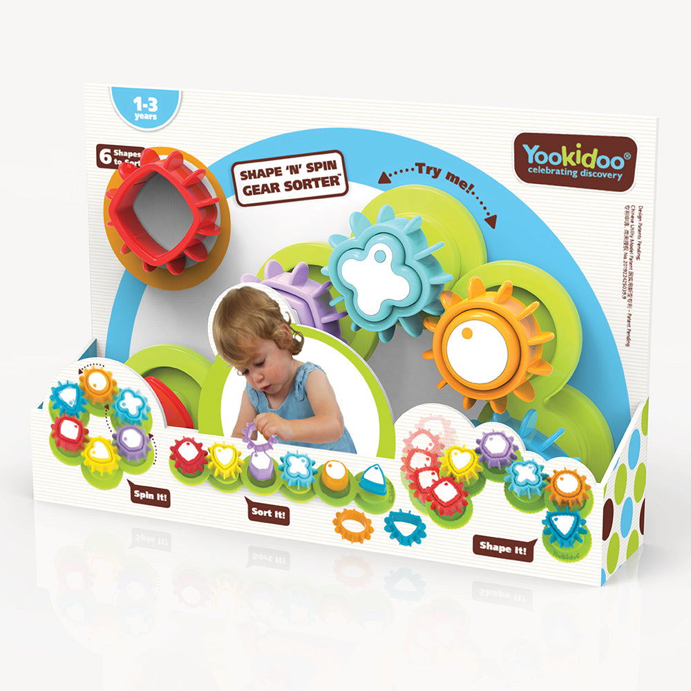 Yookidoo - Shape 'N’ Spin Gear Sorter