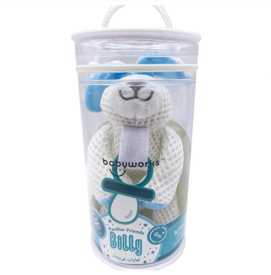 Baby Works - Pacifier Plush Holder (Billy The Bunny)