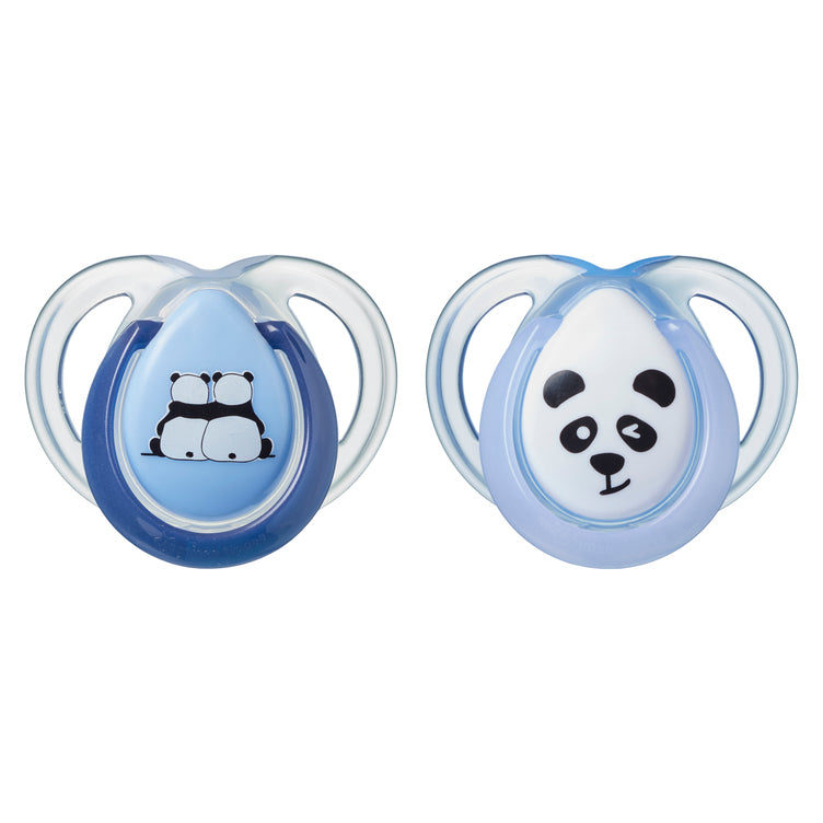 Tommee Tippee Anytime Soother, Pack of 2, (0-6 months) - Mix