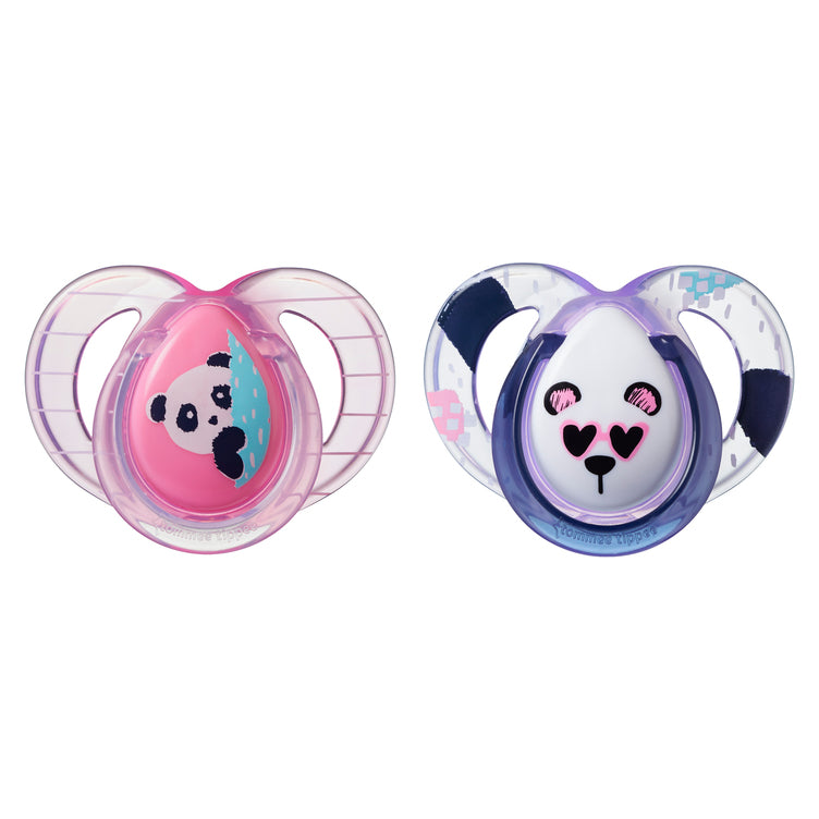 Tommee Tippee Anytime Soother, Pack of 2, ( 6-18 months) - (Mix)