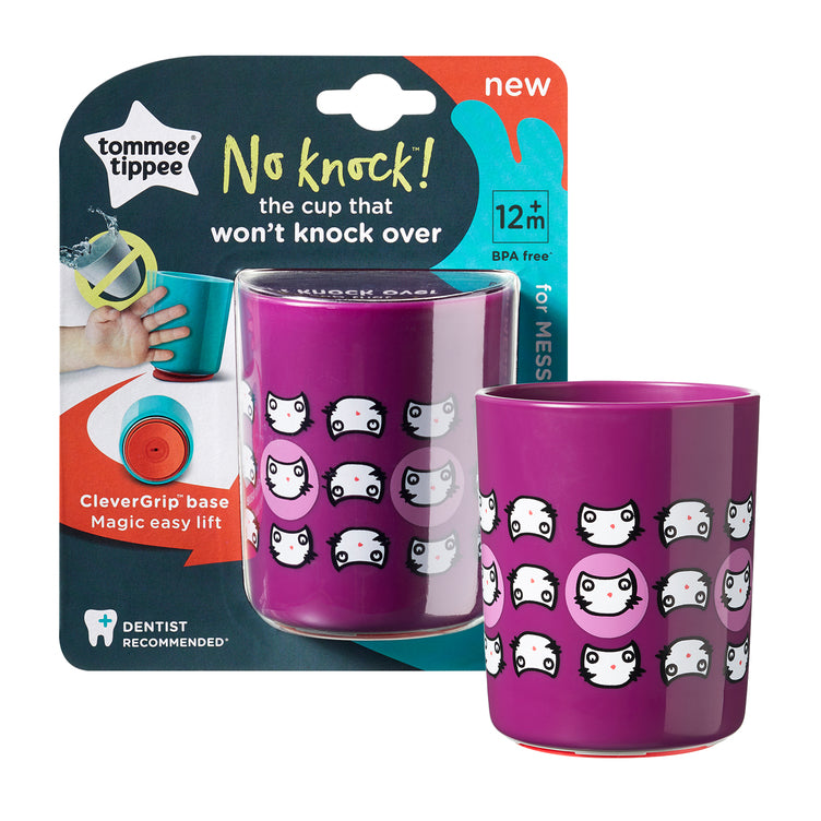 Tommee Tippee No Knock Cup, Small (+12M) Blue/Purple