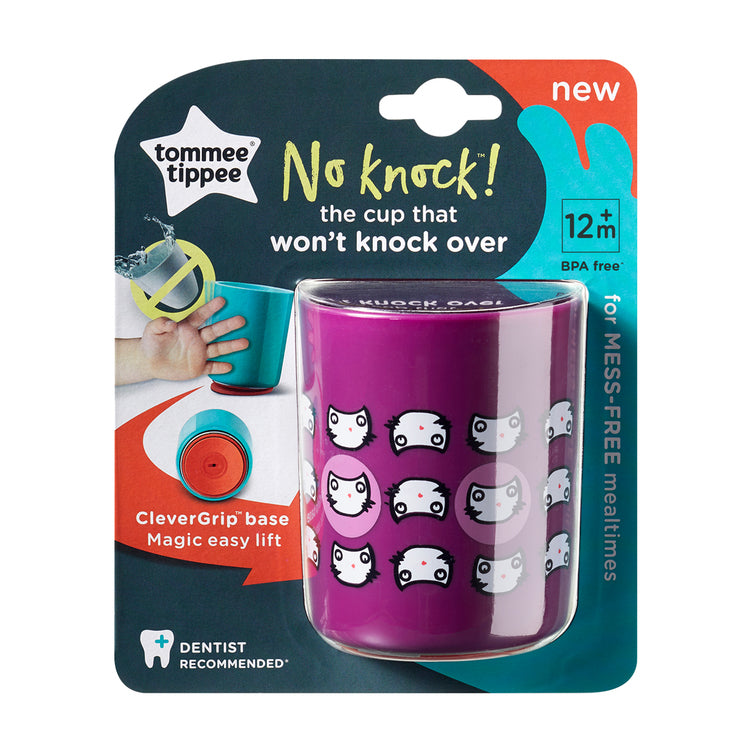 Tommee Tippee No Knock Cup, Small (+12M) Blue/Purple