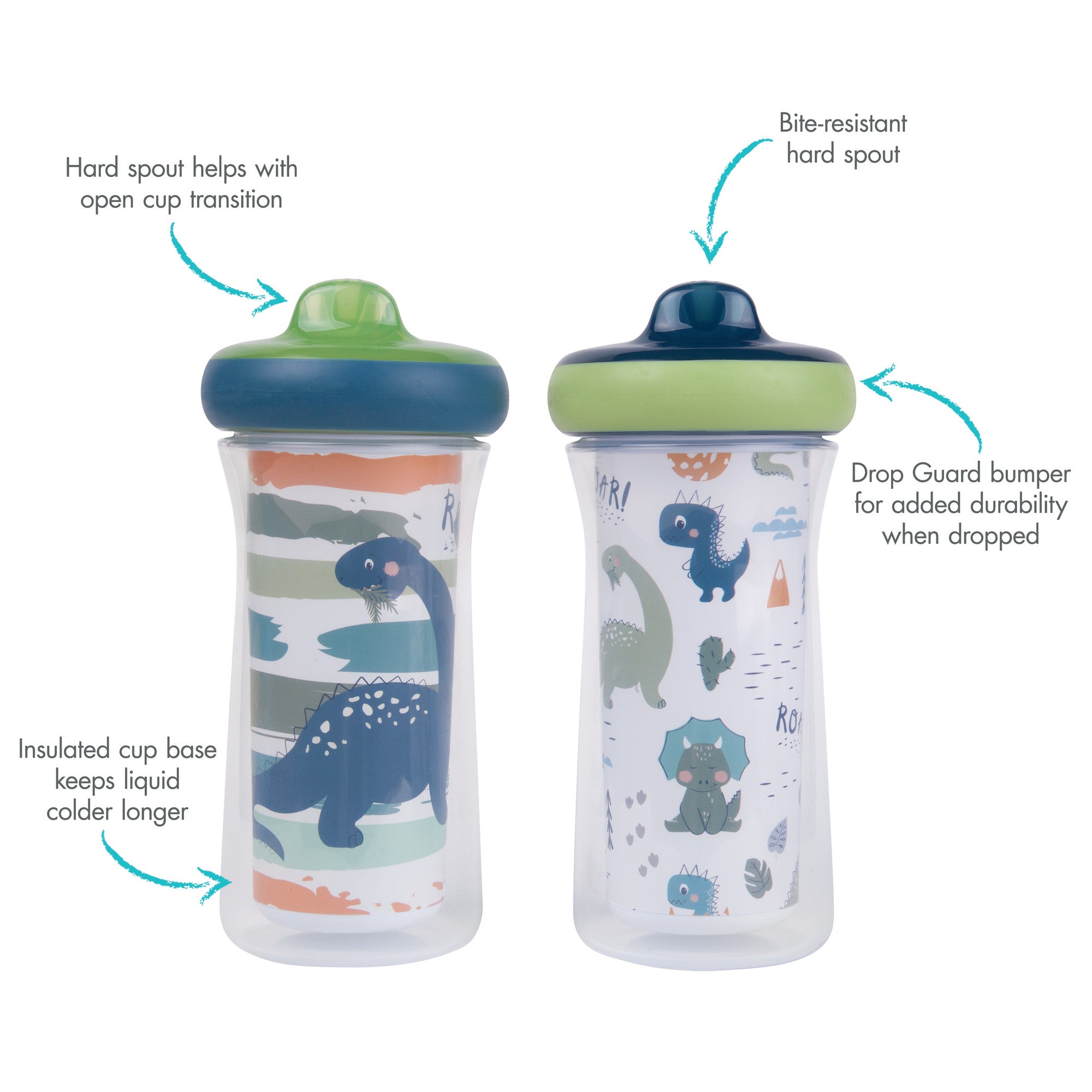 The First Years - Simply Spoutless Cup (Pack of 2) - Dino