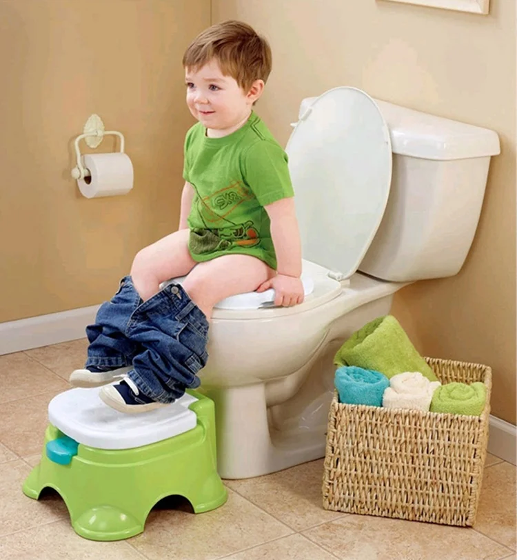 Baby Potty Seat - Green/Pink