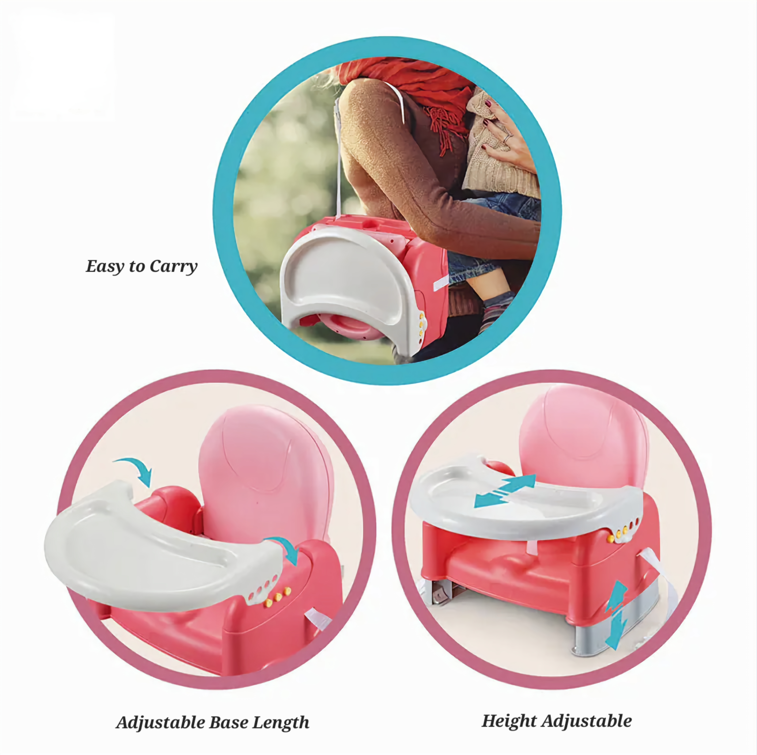 Easy Go Booster Seat (Pink)