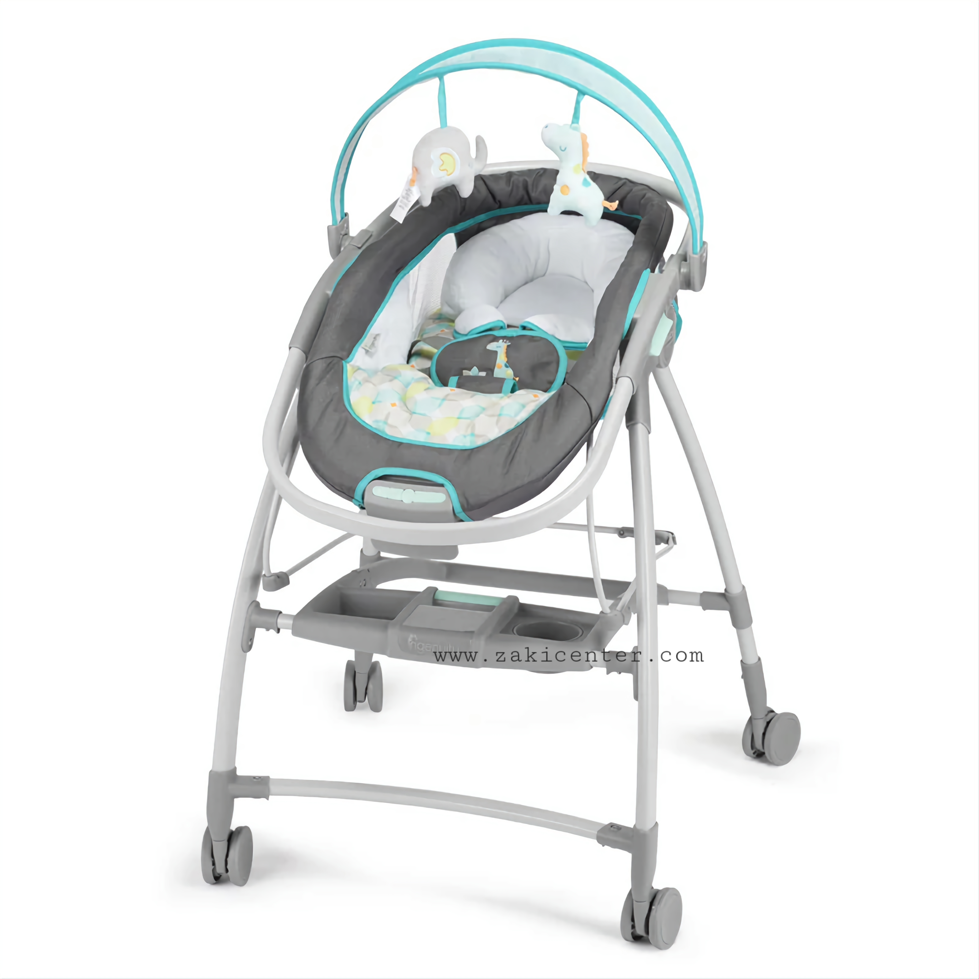 Ingenuity 2in1 Mobile Lounger Feeding Chair & Bouncer with Mobile Connectivity