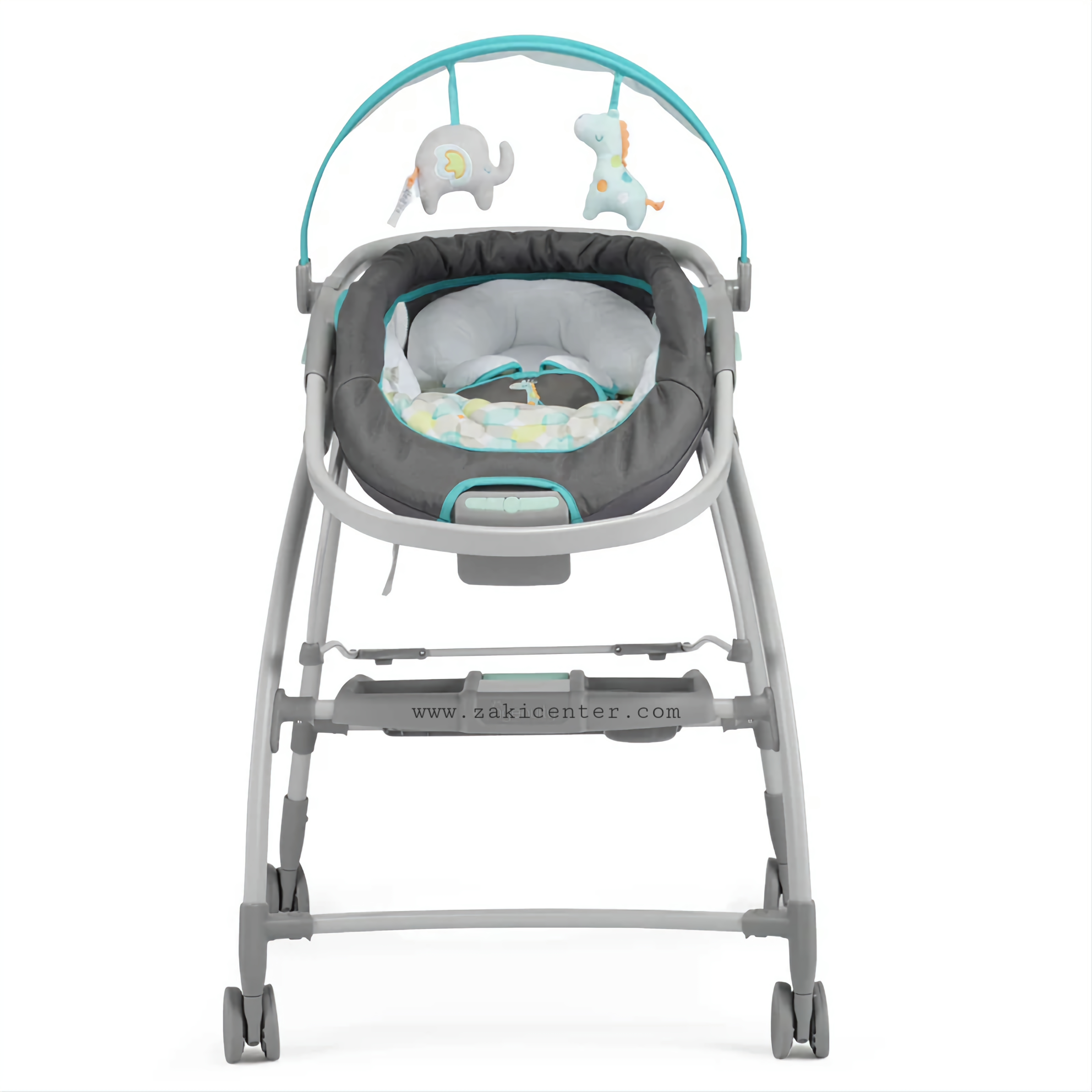 Ingenuity 2in1 Mobile Lounger Feeding Chair & Bouncer with Mobile Connectivity