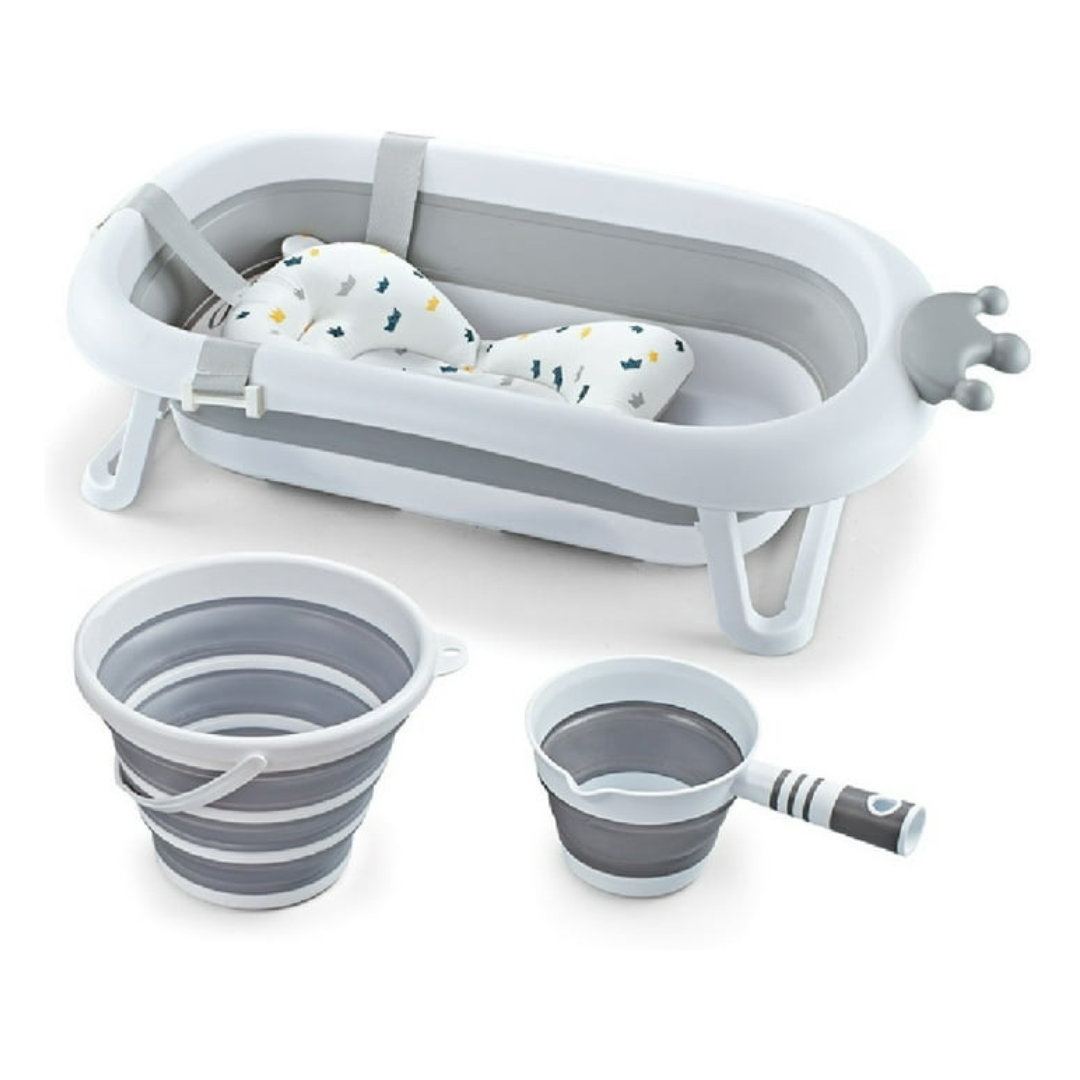 Baby Foldable Bath Tub Set 4pcs