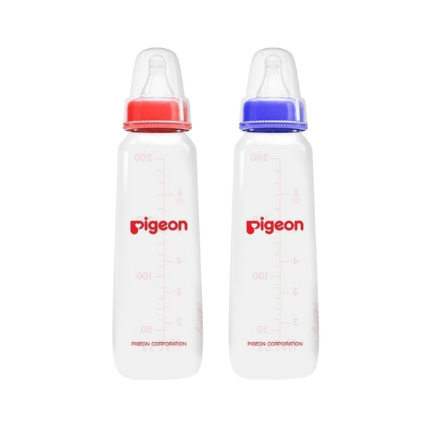 Pigeon Slim Neck Plastic Bottle Clear Cap 200 ml