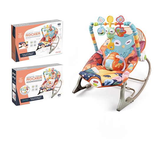 TiTiBaby Infant Toddler Rocker - Owl Orange