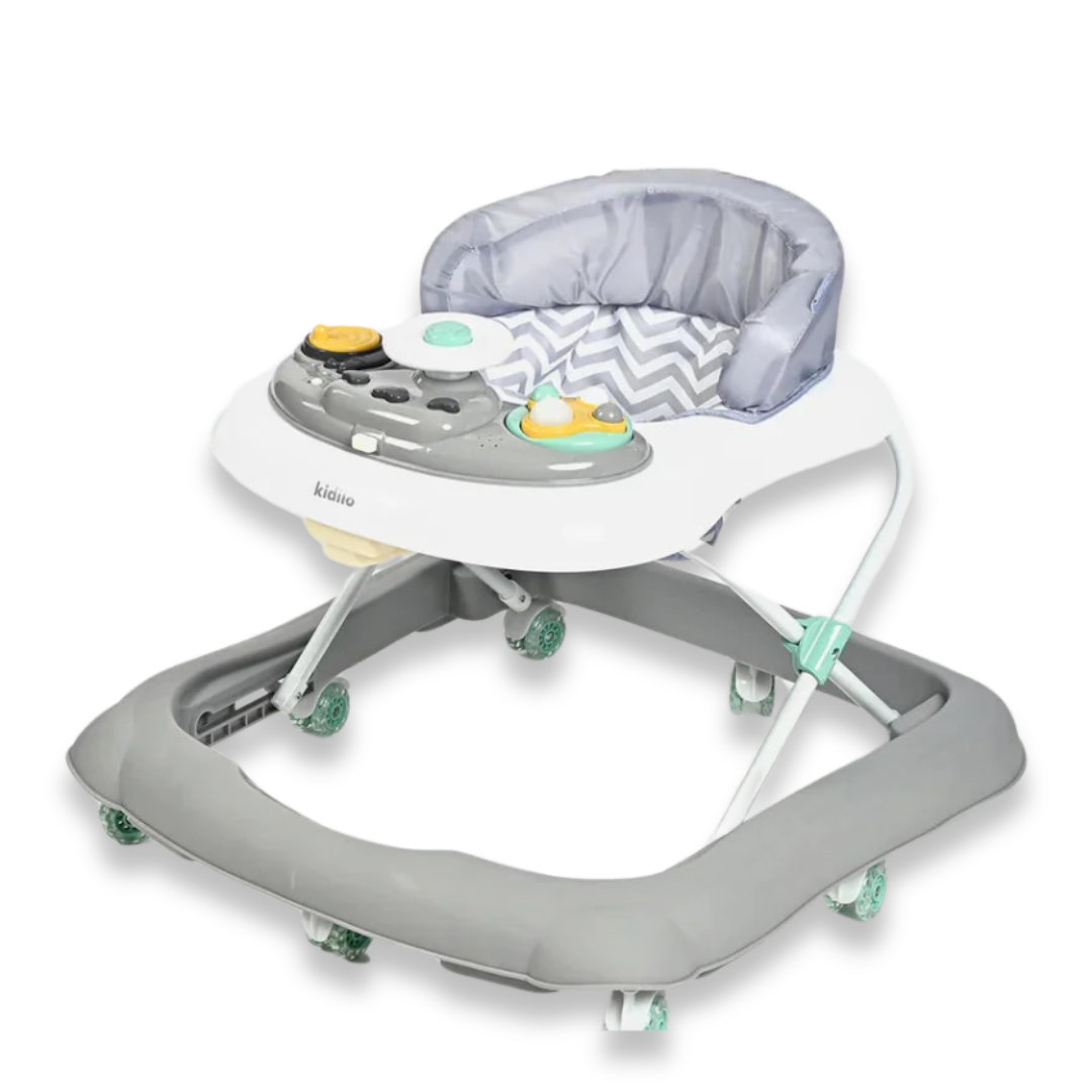 Kidilo 3-Step Walker – Walk, Play & Grow (Grey)