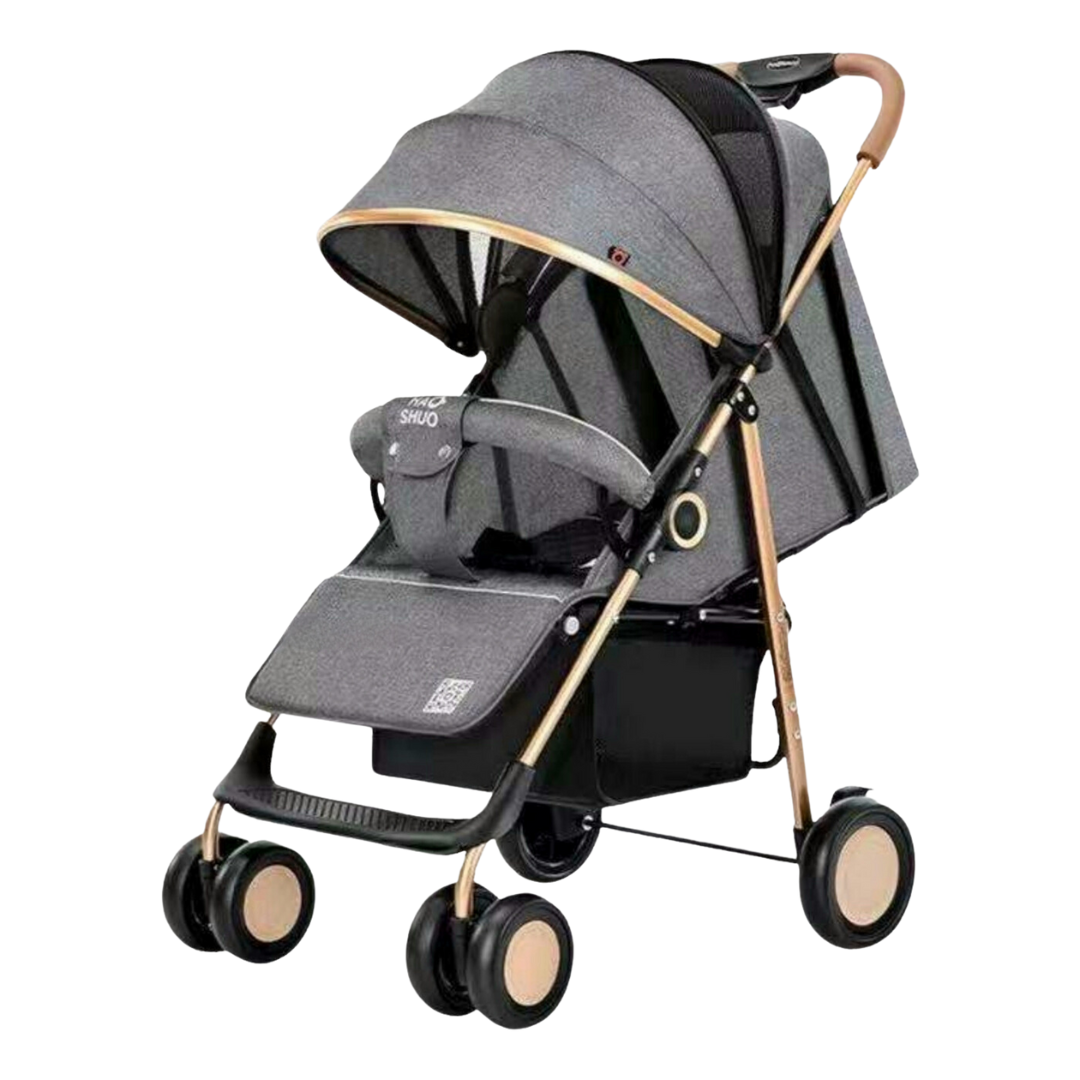 HUASHUO Baby Lightweight Travel Stroller (Grey)