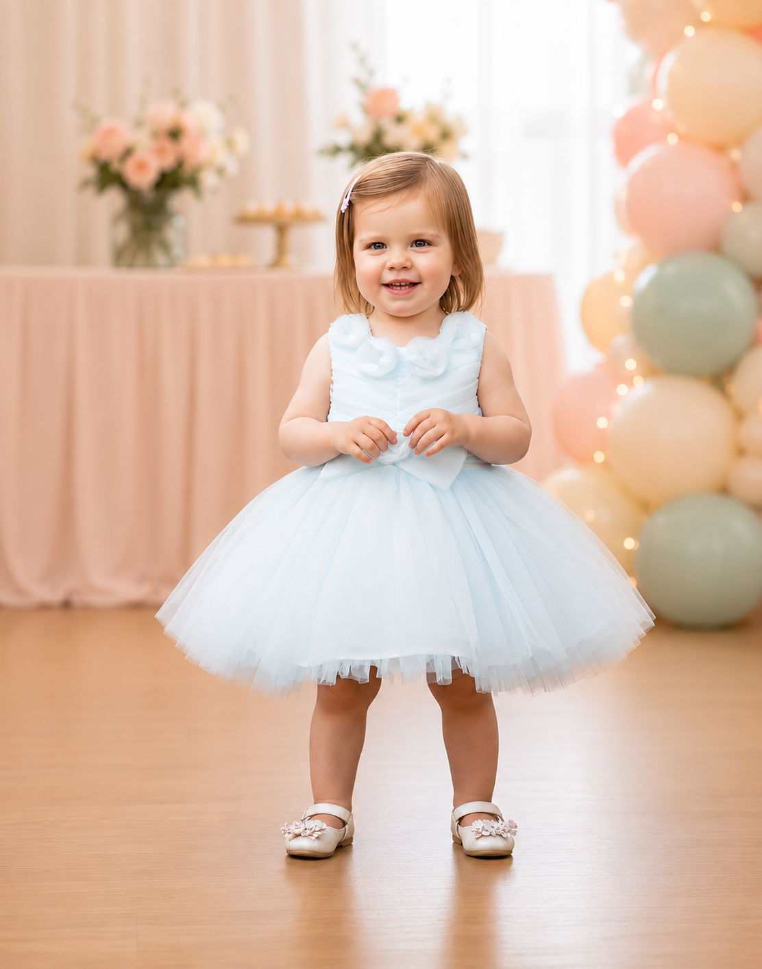ZAKI-Baby Girls Fancy Party Frocks 0-18 Months