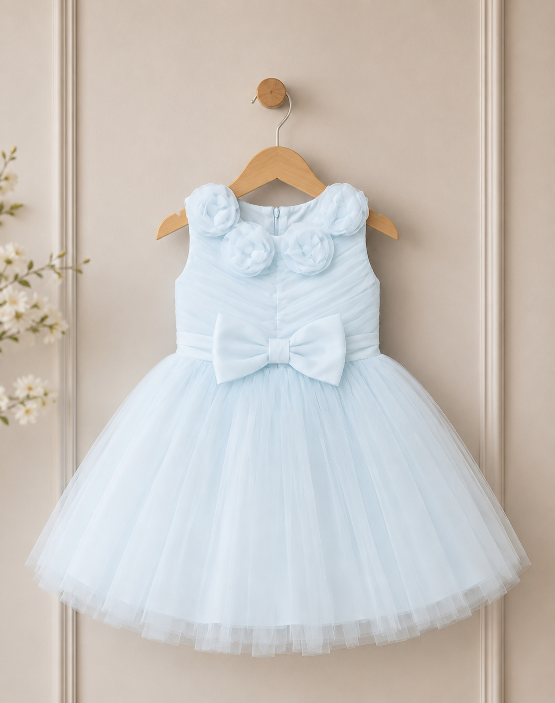 ZAKI-Baby Girls Fancy Party Frocks 0-18 Months