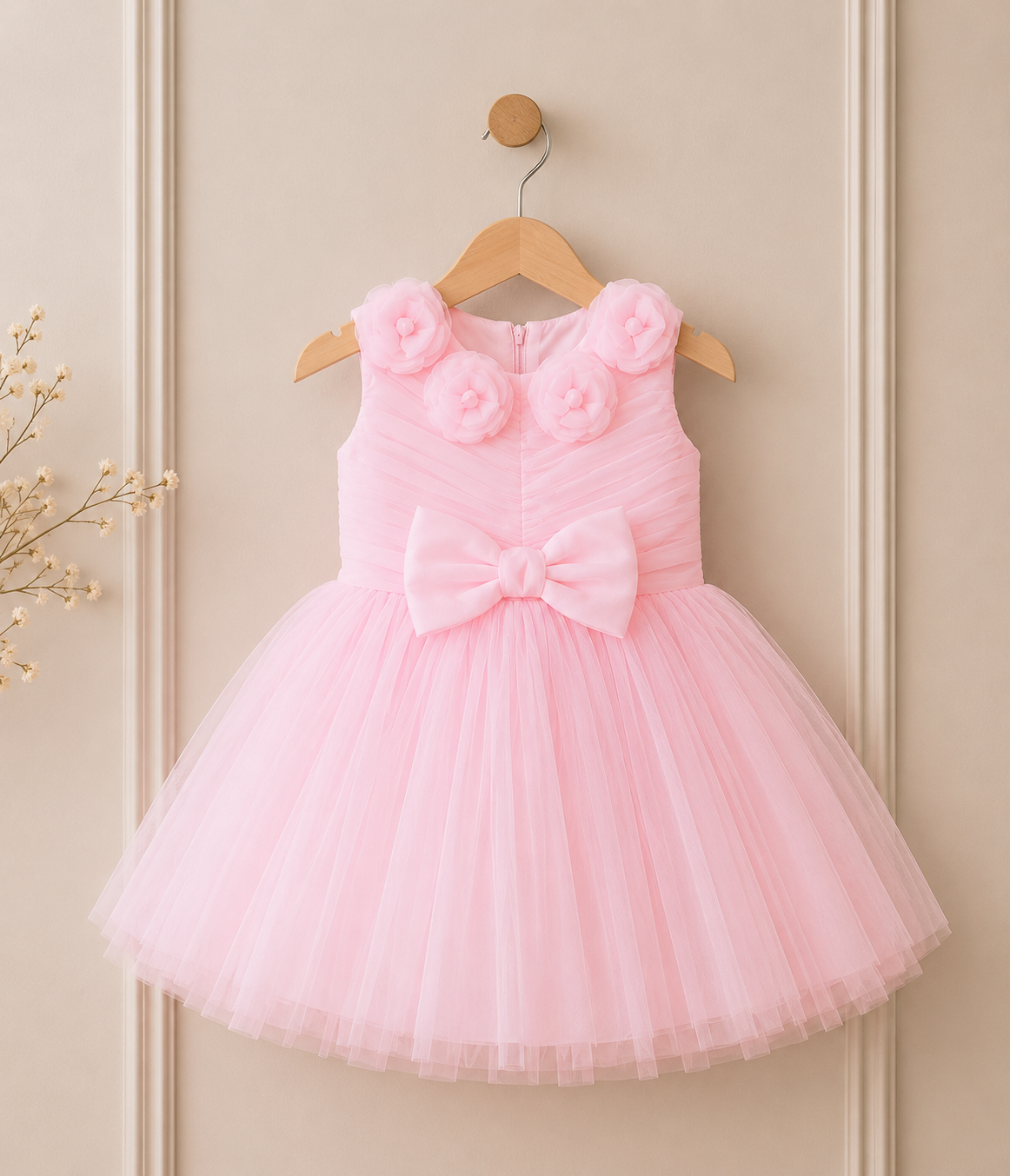 ZAKI-Baby Girls Fancy Party Frocks 0-18 Months