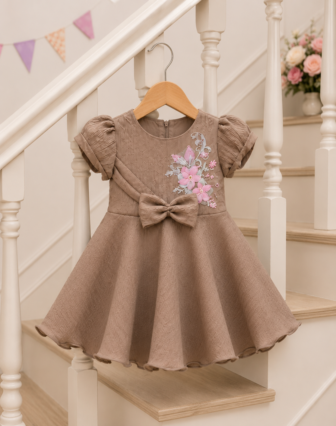 ZAKI-Baby Girls Fancy Party Frocks 0-18 Months