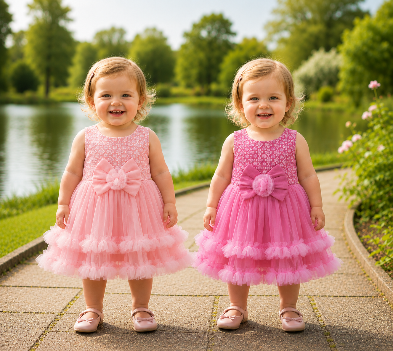 ZAKI-Baby Girls Fancy Party Frocks 0-18 Months