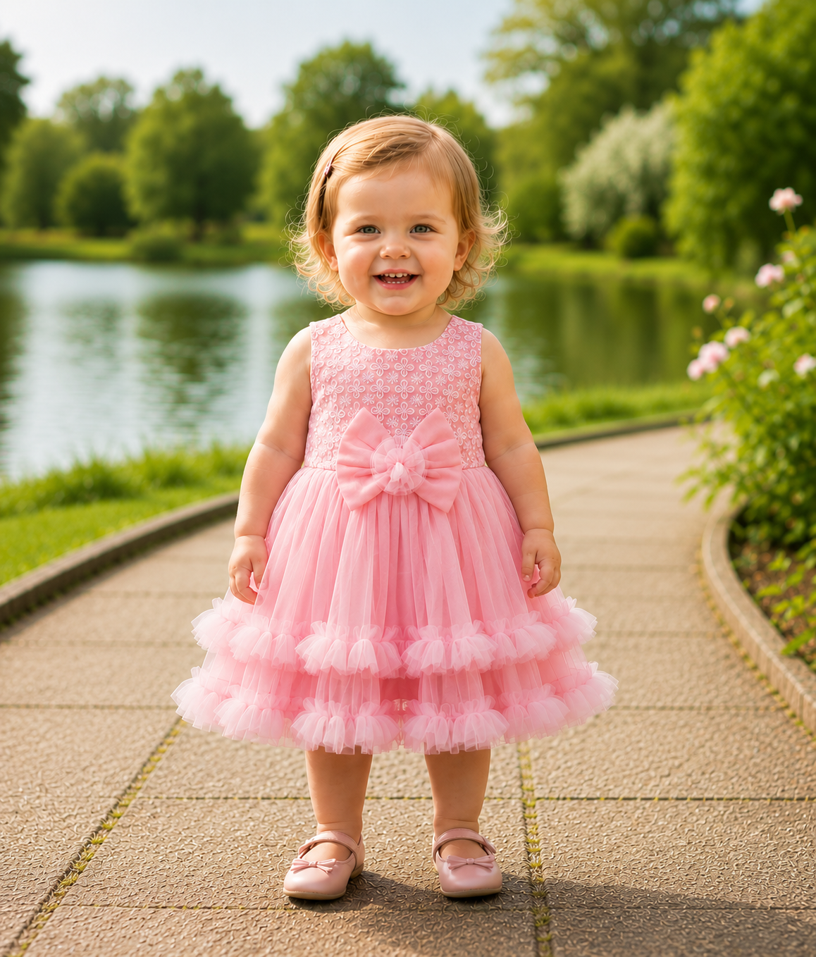 ZAKI-Baby Girls Fancy Party Frocks 0-18 Months