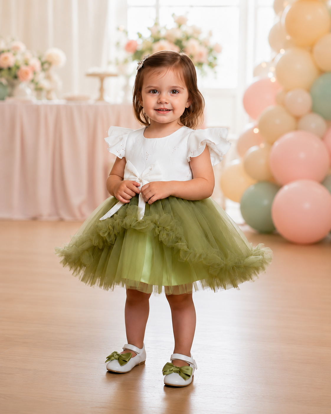 ZAKI-Baby Girls Fancy Party Frocks 0-18 Months