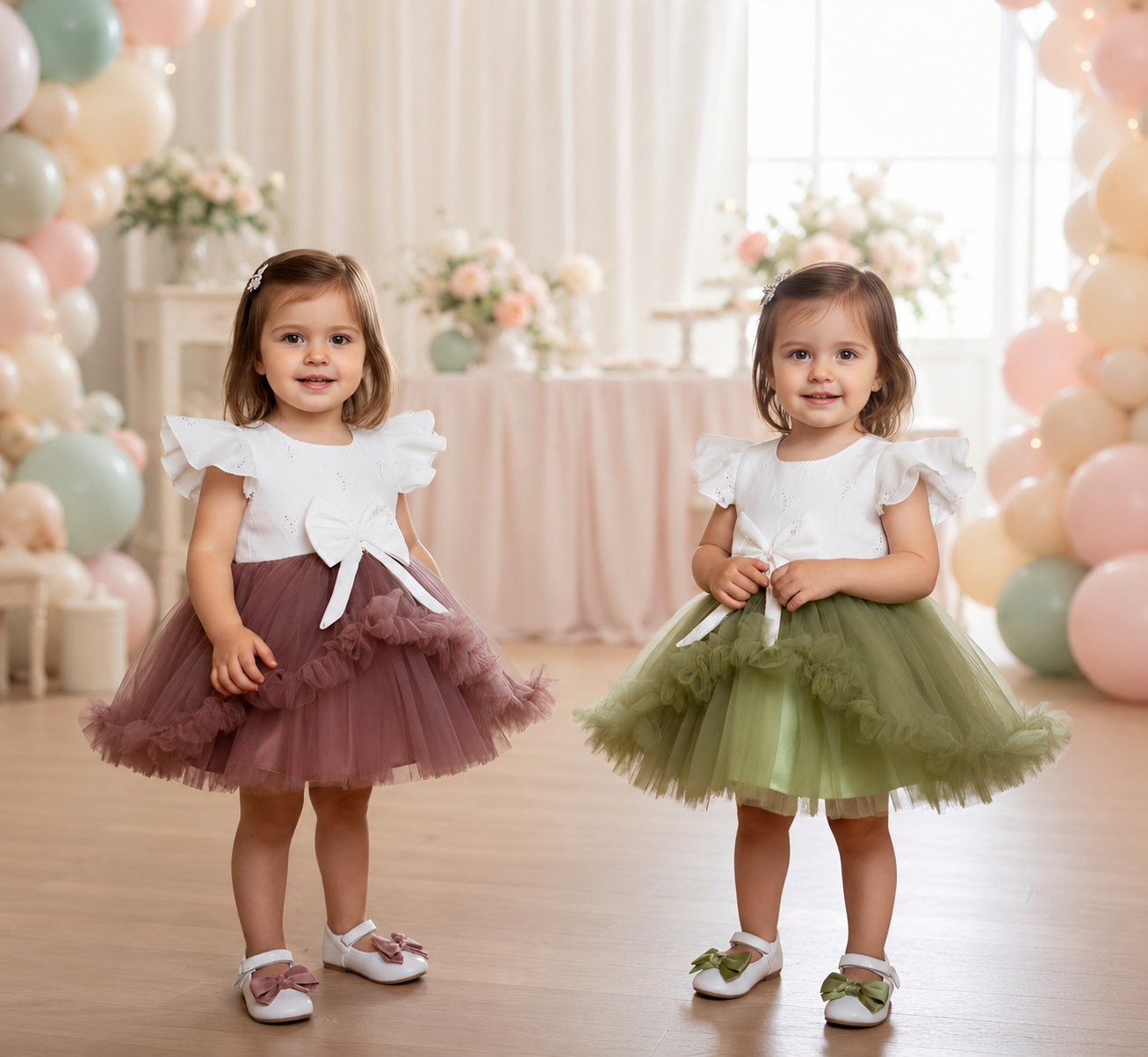 ZAKI-Baby Girls Fancy Party Frocks 0-18 Months