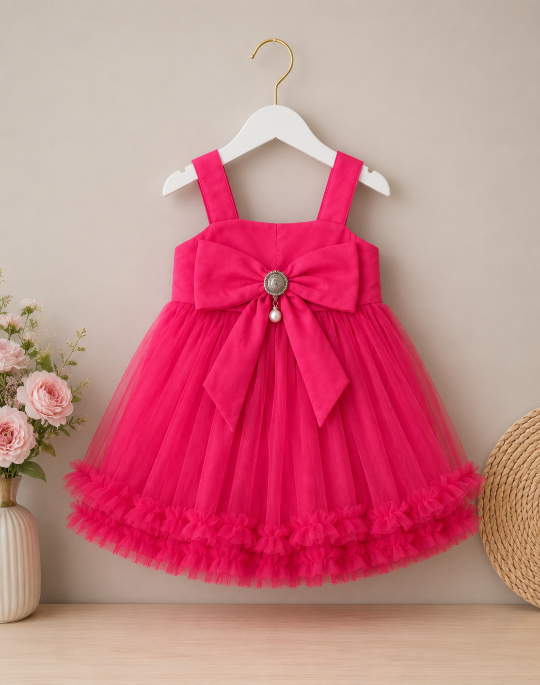 ZAKI-Baby Girls Fancy Party Frocks 0-18 Months