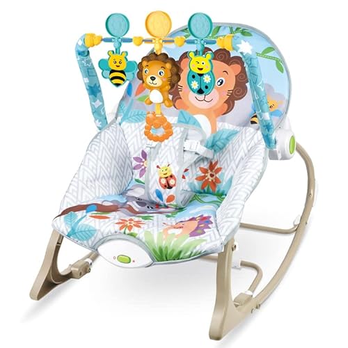 TiTiBaby Infant Toddler Rocker - Lion White