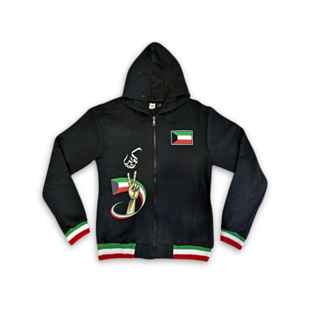 Kuwait National Day Kid's Fleece Hoodie 11-16 Years