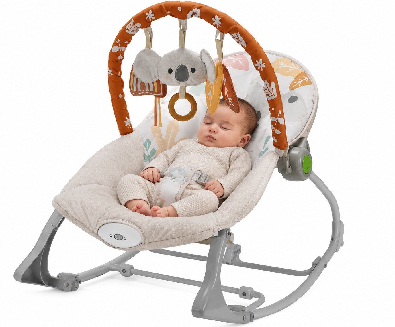 Koing Kids Baby Bouncer & Rocker - cream