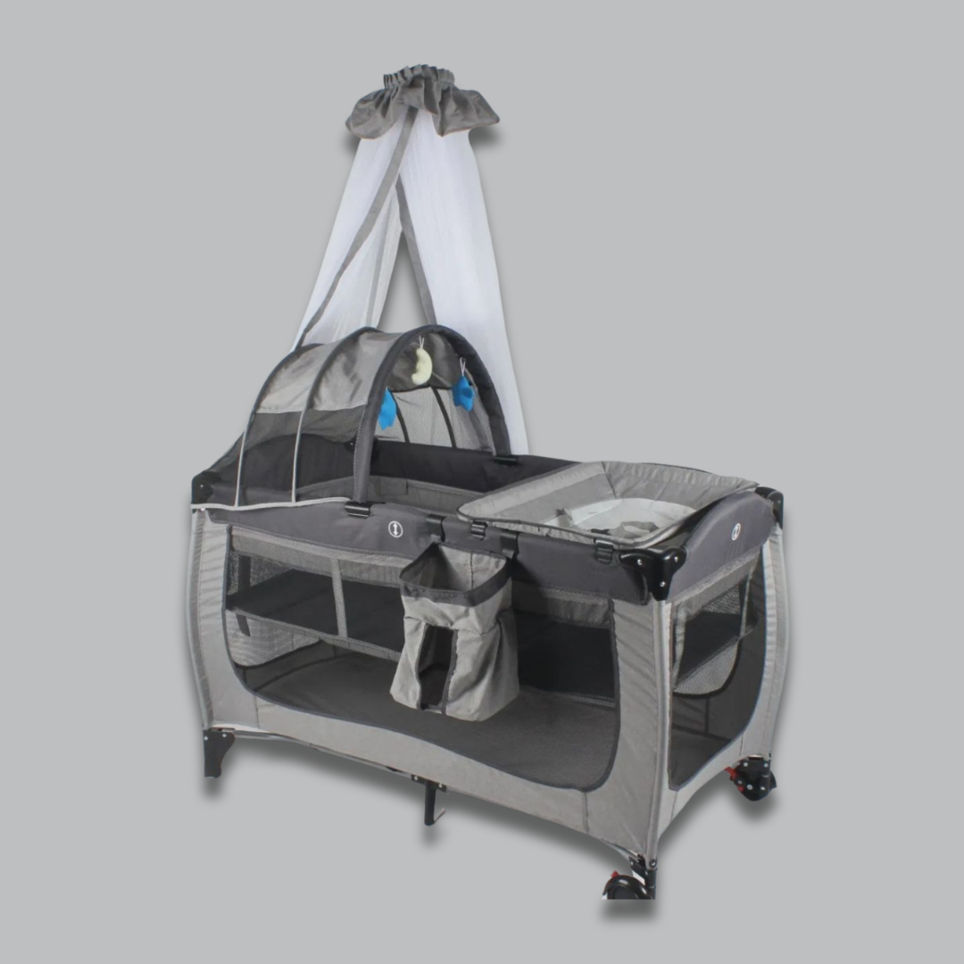 KIDILO Baby Multifunctional 3in1 Playpen - Grey