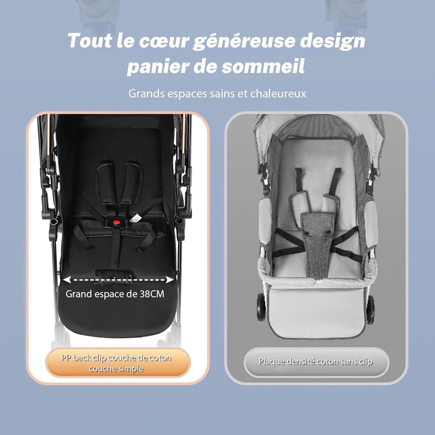 SwiftRide Vista Pro Stroller – Reversible Seat, High Landscape & Cabin-Ready Fold - Grey