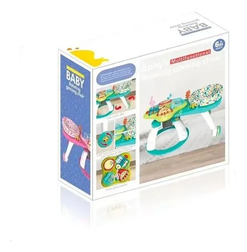 Baby 3-in-1 Walk Around Baby Activity Center-Baby Walker 360° Spin