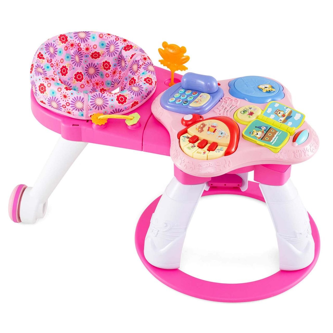 Baby 3-in-1 Walk Around Baby Activity Center-Baby Walker 360° Spin