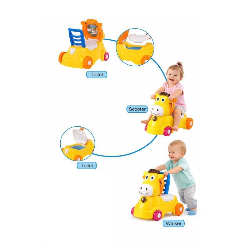 Baby 3-in-1 horse design potty chair